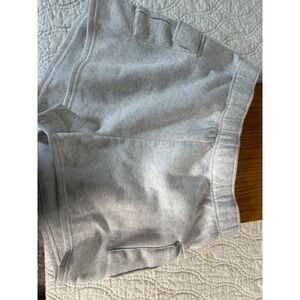 Grey Heather Fleece Cargo Sweat Shorts Elastic Waist Lounge Shorts XL